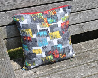 Vintage Barkcloth Cushion Cover.