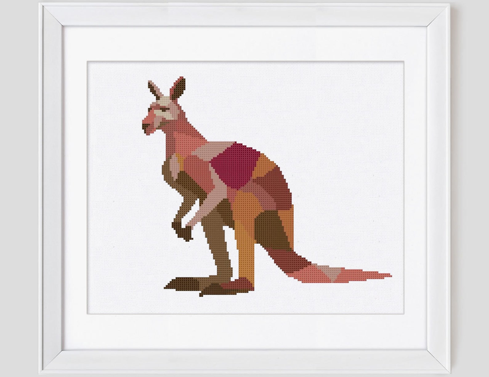 Kangaroo cross stitch pattern cross stitch pdf pattern Etsy