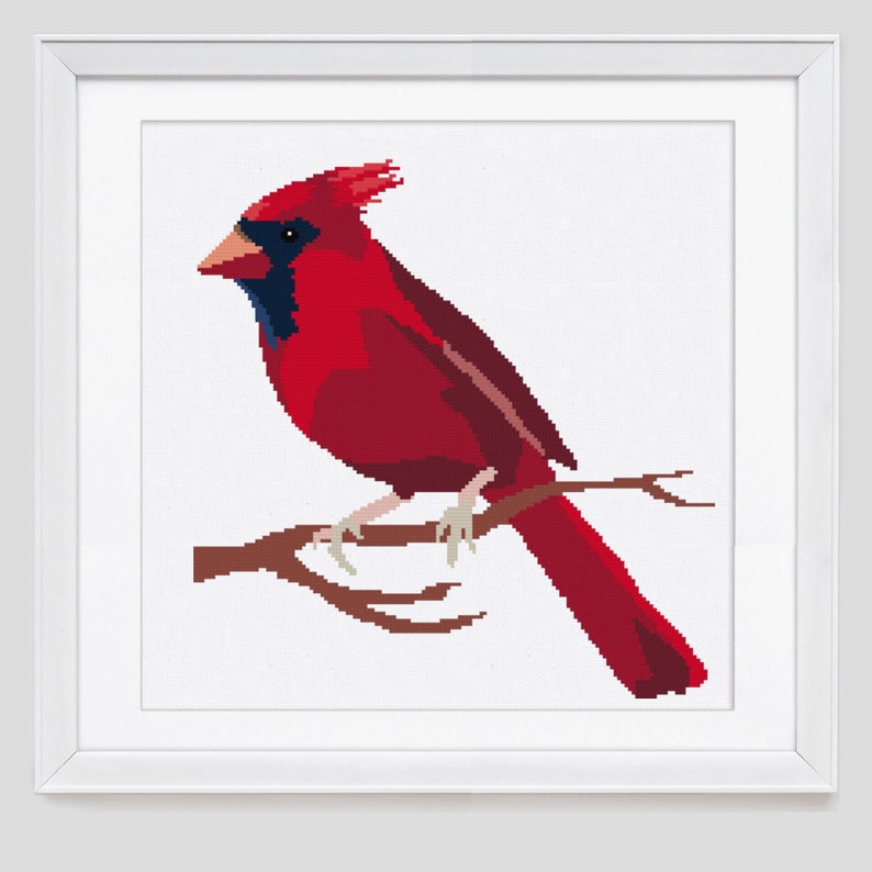 Cardinal Cross Stitch Pattern Cardinal Cross Stitch Pattern