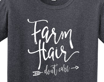 NEW! Farm Hair Don't Care | Farm Girl | farm tank top | Farm Shirt | Country Life | *New* Softstyle Unisex T Shirt |  Soft