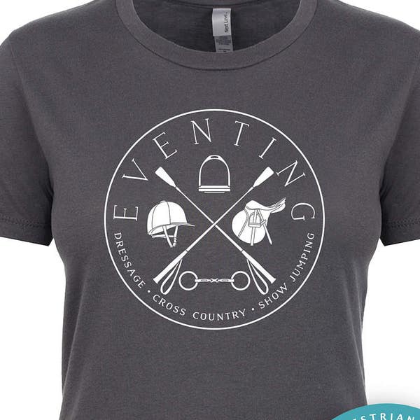 Eventing Oval 2 | Hunter Jumper | Horse | Equestrian | Dressage | Horse Shirt | Junior's Fitted Tee | Fashion Fit | Soft