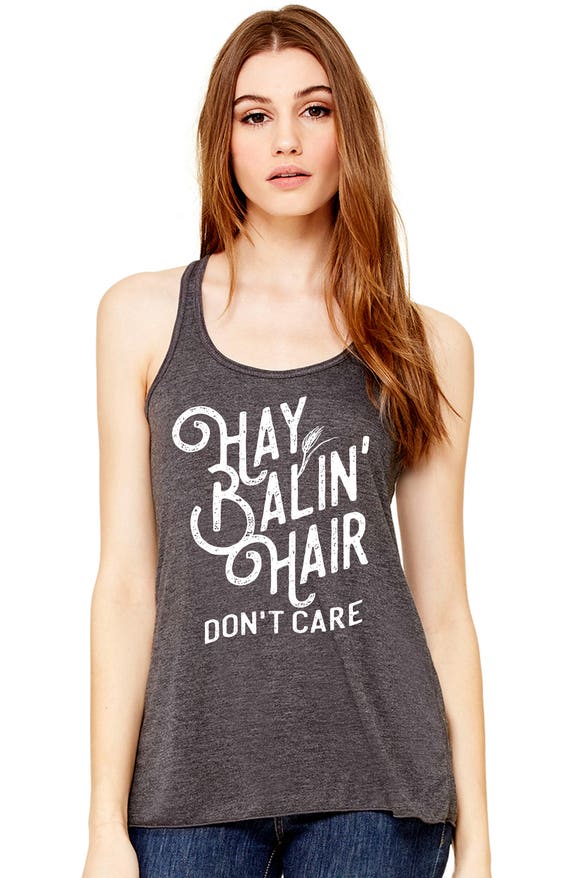 Hay Ballin' Hair Don't Care Farm Life Horse Shirt | Etsy