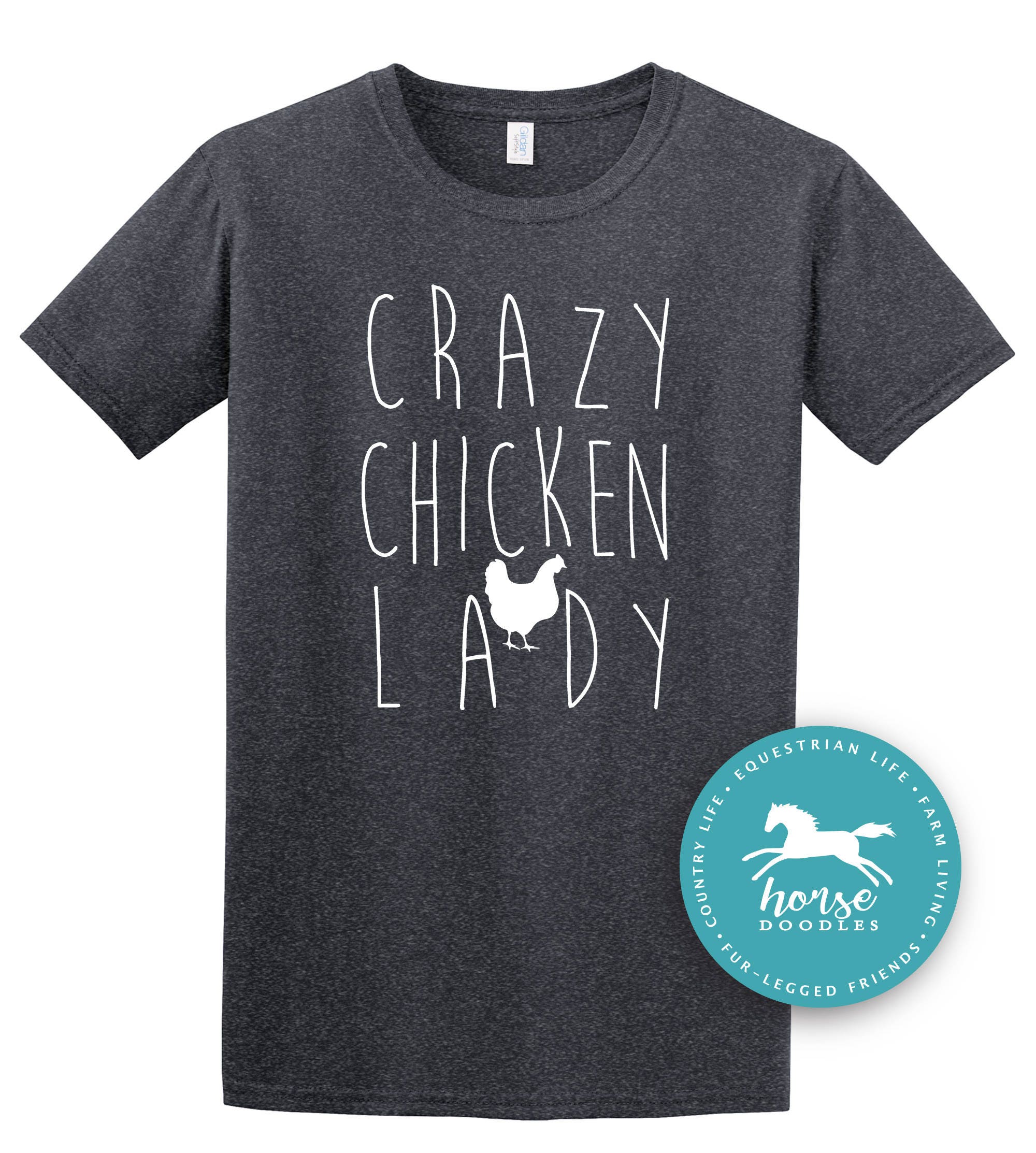 Crazy Chicken Lady Barn Life Farm Girl Farm T Shirt | Etsy