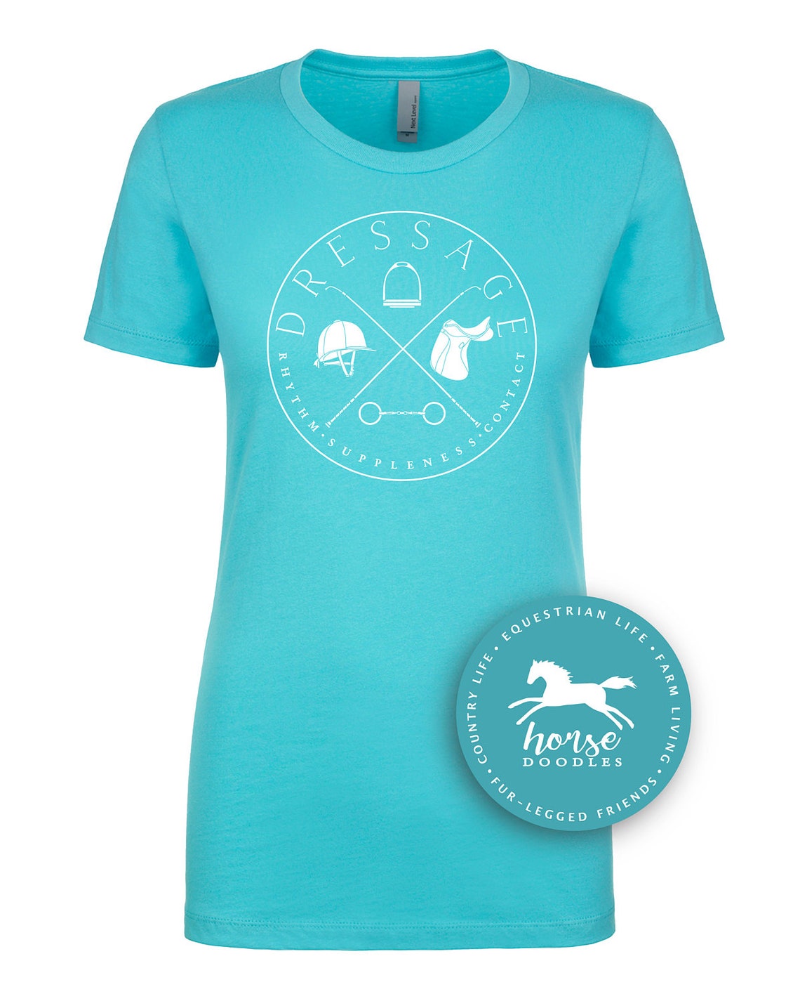 Dressage Circle Horse Shirt Equestrian Horse T Shirt Etsy