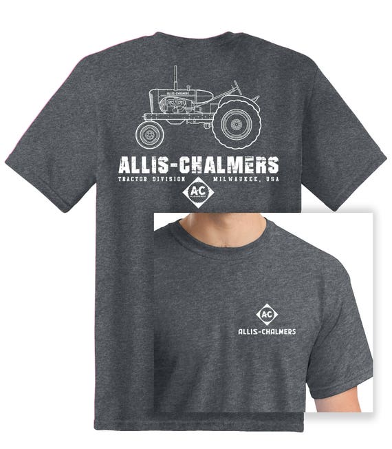 New Allis Chalmers Tractor 6 Panel Black Hat w// sandwich brim Cap Gift Fits Most