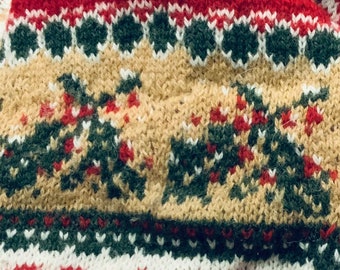 Freystil Weihnachten Colorworkmuster Ilex Stricken