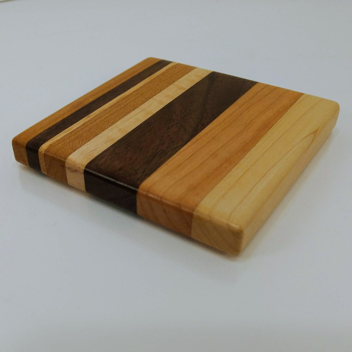 Random Hardwood Coasters set of 4 Etsy