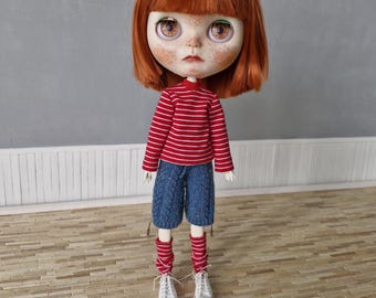 Knitted shorts for Blythe Blue