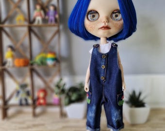 Blythe denim mushrooms overall