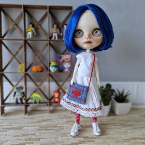 1/6 Blythe  knitted bag Red Fish