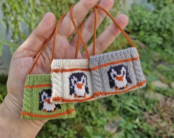 1/6 Blythe  knitted bag Pingvin