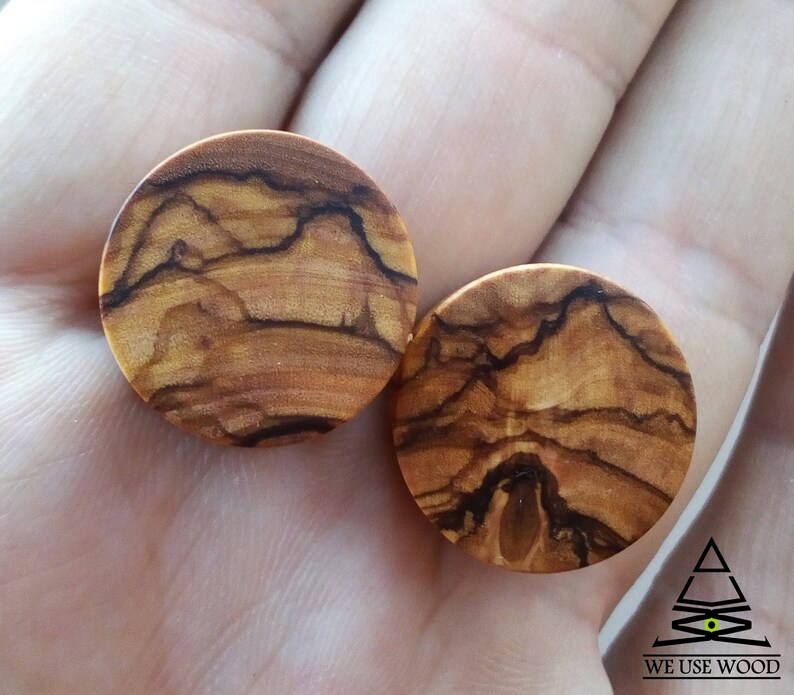 Bethlehem Olive Wood Plugs Organic Handmade Wooden Ear Plugs Etsy