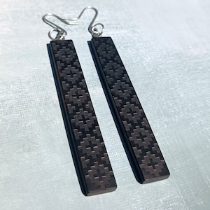 Ebony Dagle Earrings Dangles, Wooden Earrings, Statement Earrings, Black Earrings, Style #4