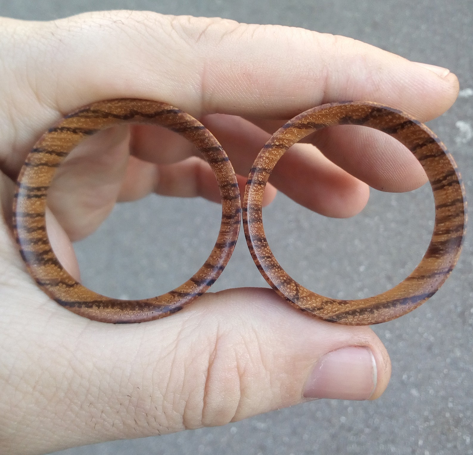 Zebra Wood Plugs Tunnels Ear Plugs Wooden Plugs Wood Tunnels Etsy