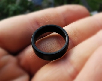 Wooden Ebony Ring Exotic Wood Ring Organic Jewelry Gift For Him And Her