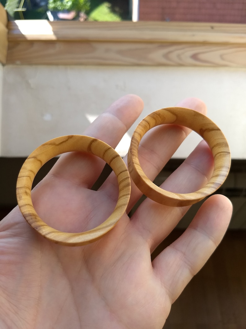 Olive Wood Tunnels Wood Plugs Ear Plugs Wooden Gauges Wooden Etsy