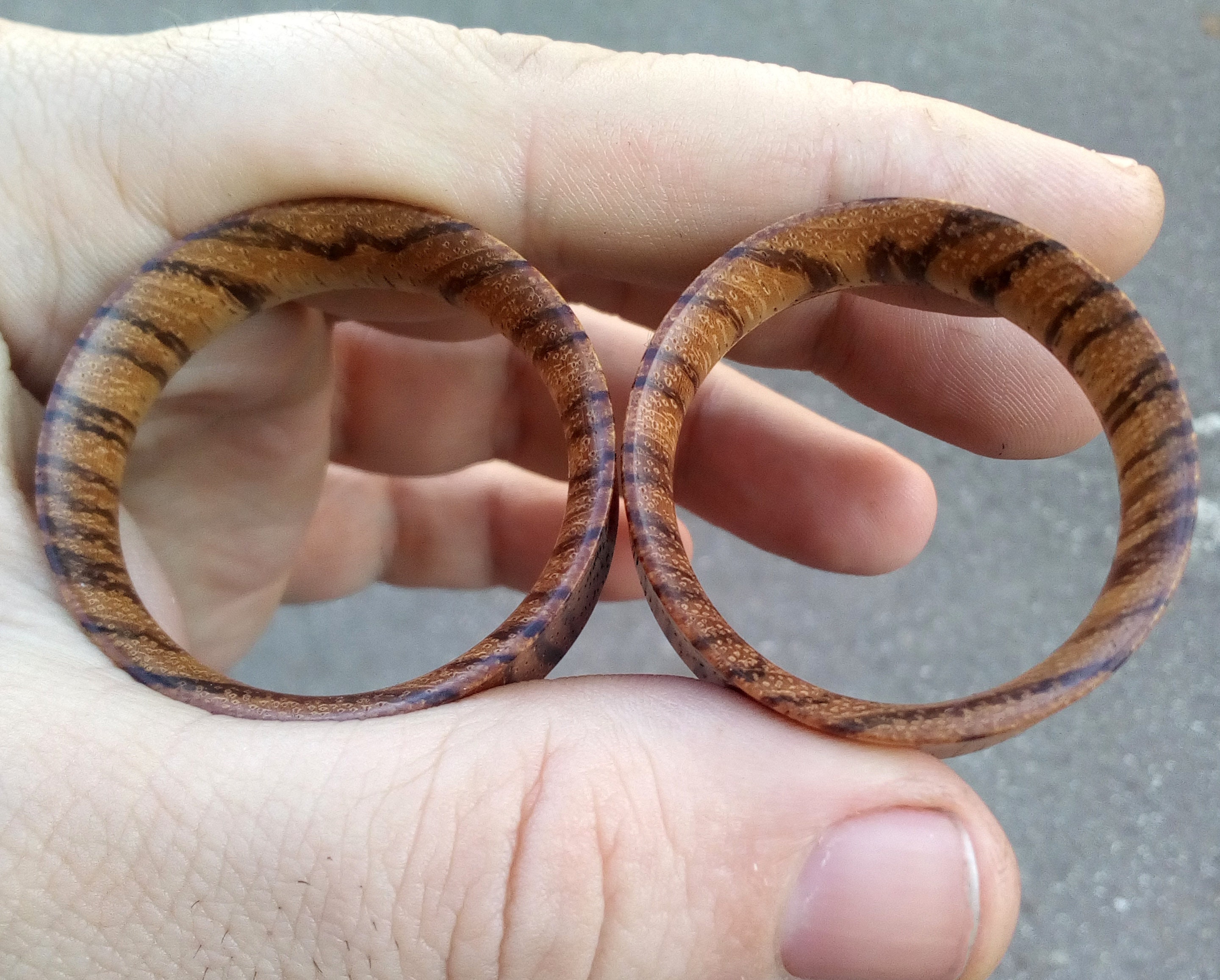 Zebra Wood Plugs Tunnels Ear Plugs Wooden Plugs Wood Tunnels Etsy
