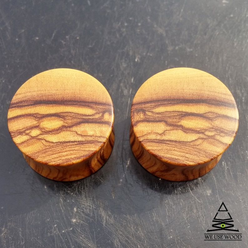 Bethlehem Olive Wood Plugs Organic Handmade Wooden Ear Plugs Etsy