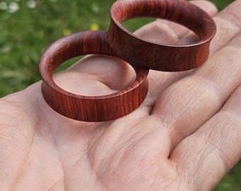 Chakte Kok Wooden Tunnels Organic Gauges PAIR 5 mm- 19 mm