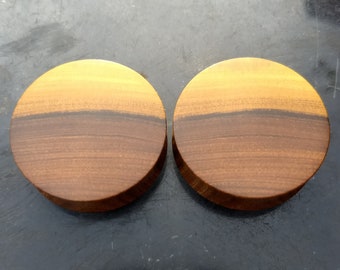 Lignum Vitae Wooden Ear Plugs Handmade Unique Gauges PAIR 5 mm-55 mm