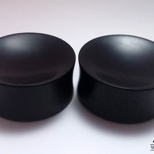 Ebony Wood Ear Plugs – Handmade Organic Wooden Gauges | Concave Natural Wood Tunnels for Stretched Ears | Eco-Friendly Jewelry