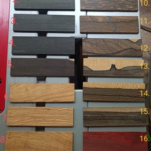 Exotic Wood Jewelry Displays Organic Natural Olive Wood, Ebony, And Other