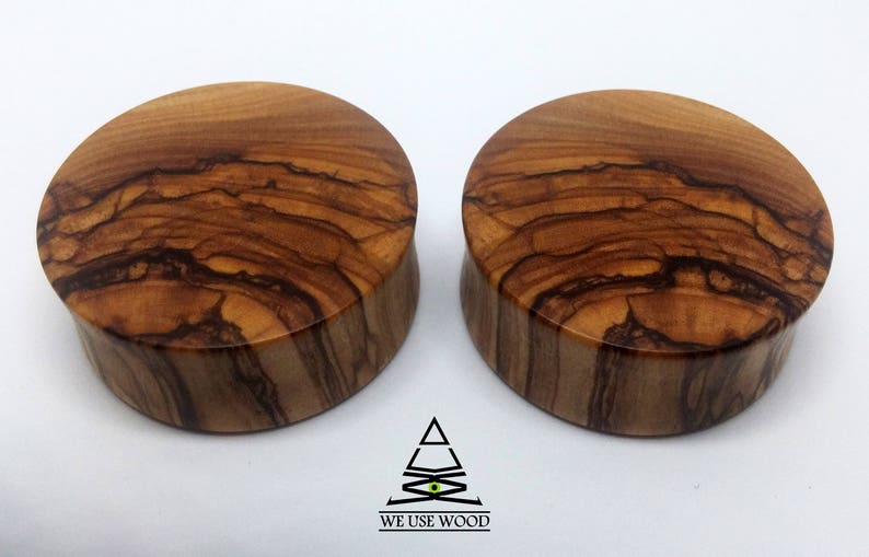 Bethlehem Olive Wood Plugs Organic Handmade Wooden Ear Plugs Etsy