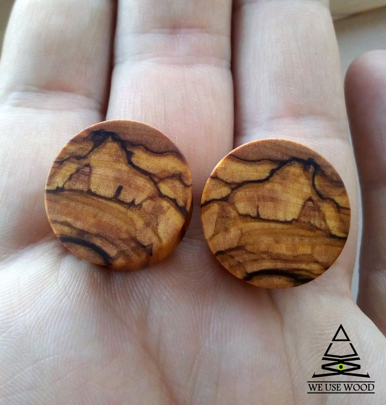 Bethlehem Olive Wood Plugs Organic Handmade Wooden Ear Plugs Etsy