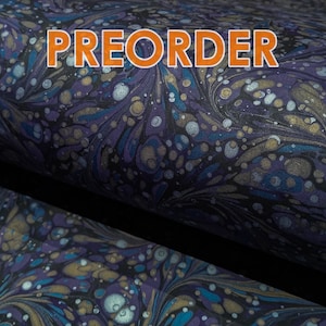 Marbled Paper: Fantasy Galaxy by Papiers Prina