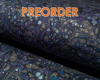 Marbled Paper: Fantasy Galaxy by Papiers Prina