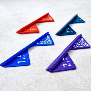 Ferramenta de corte de canto de parede 4x angular para encadernação, cartonagem, fabricação de caixas/gabarito de esquadria (impressão 3D, Mark II)