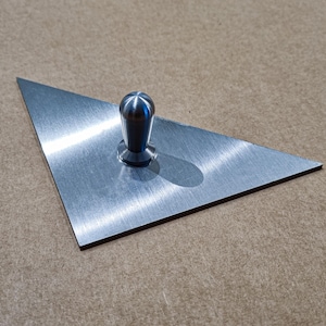 Stainless Steel Set Square for Bookbinding (10 x 10 x 14 cm, 2 mm thick, 90º x 45º x 45º)