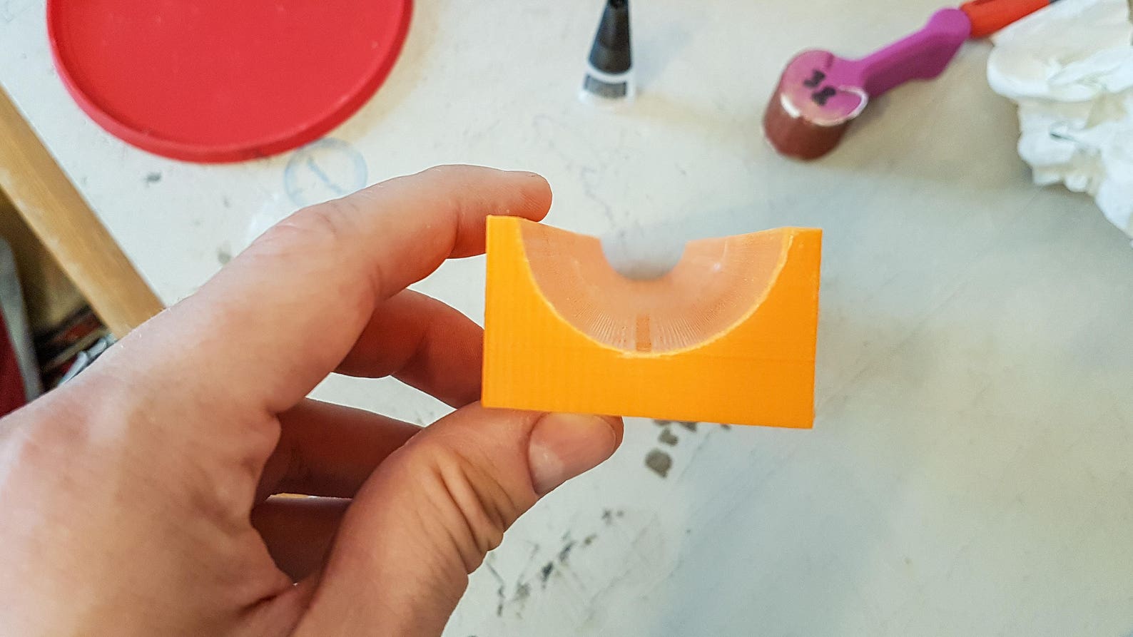 20x4 Cm Two-sided Spine Rounding Tool With 7 Grooves (rondzetblok ...