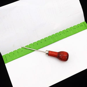 Flat Punching Tool for Bookbinding / Awl Guide / Hole Punching Tool 3d-printed, Mark II image 2