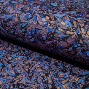 Marbled Paper: Fantasy Purple & Pink by Papiers Prina