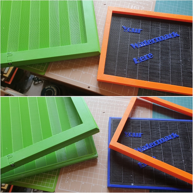 Laid Paper Classic Papermaking Mold and Deckle mark II Etsy