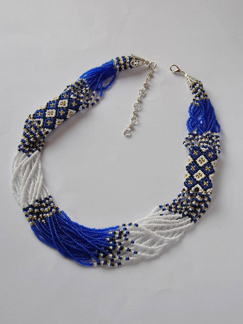 Ukrainian jewelry gift Ukrainian necklace Ukrainian gerdan Etsy