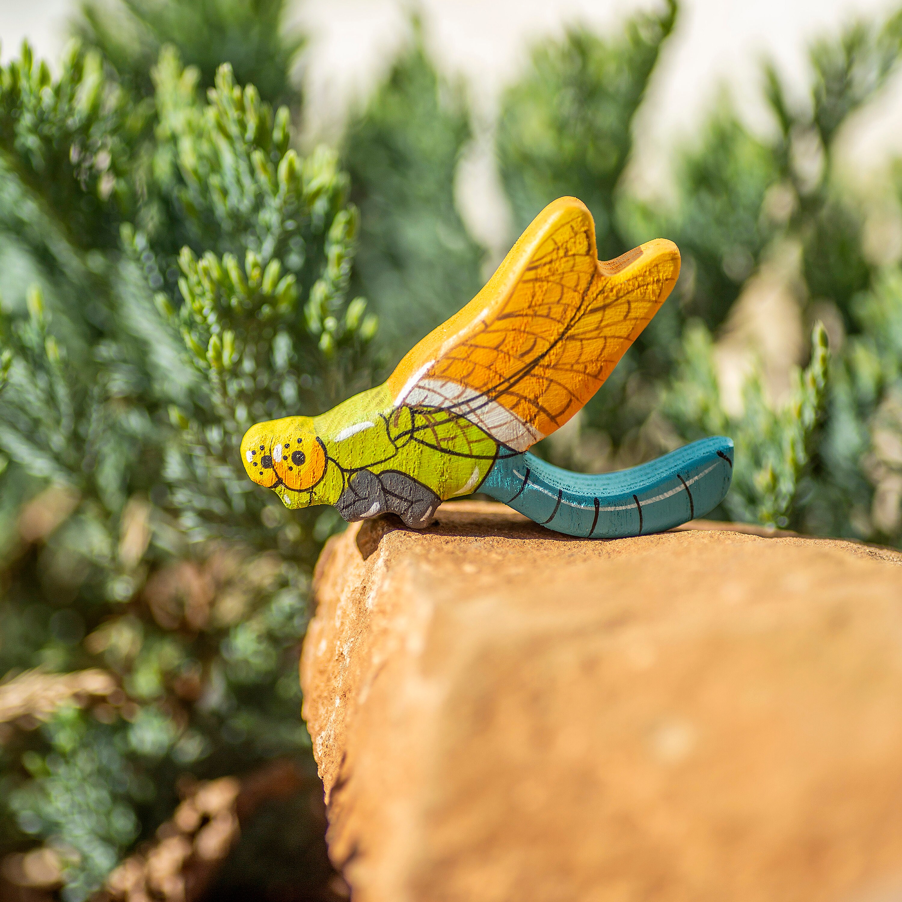 Toy Dragonfly Figurine Miniature Insect Etsy