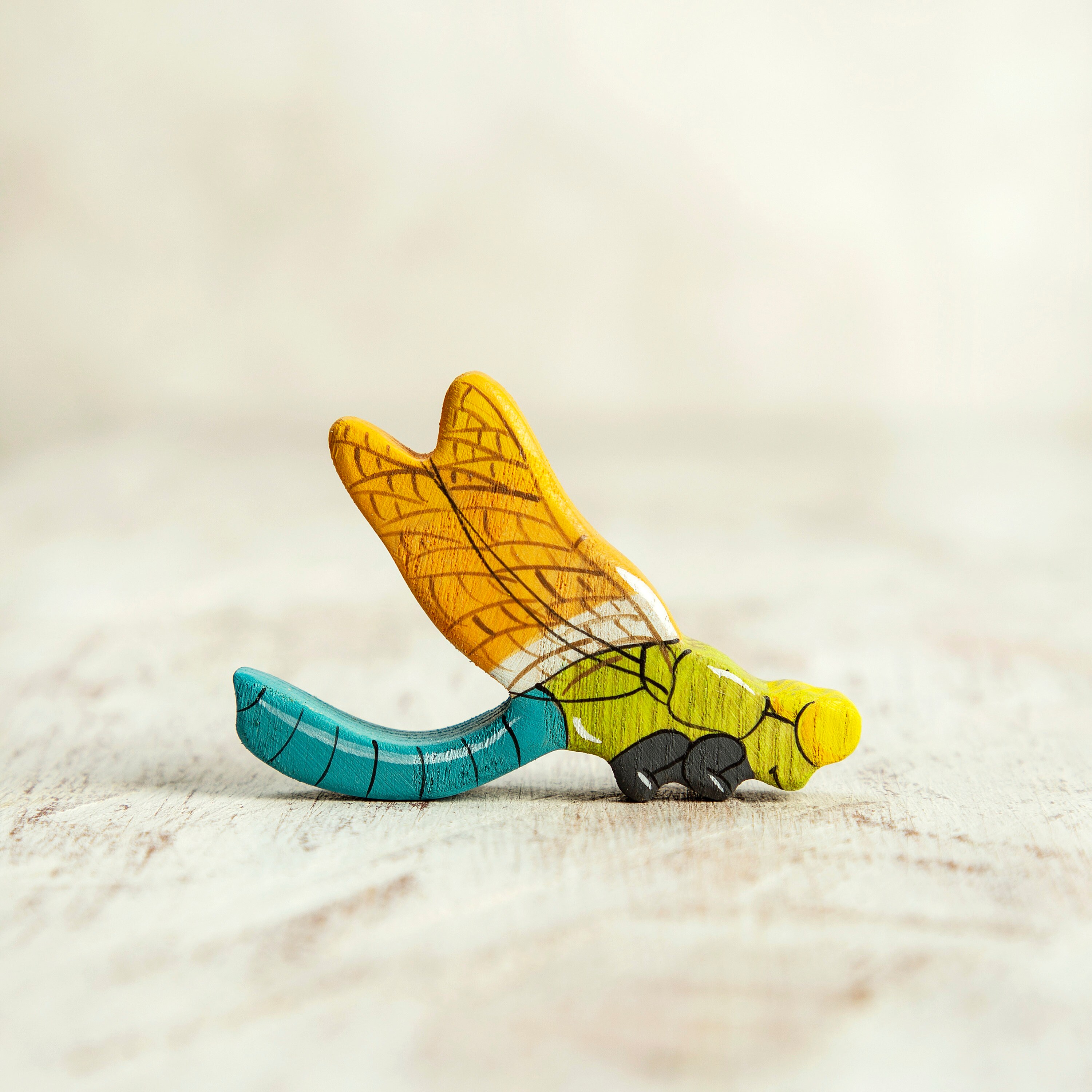Toy Dragonfly Figurine Miniature Insect Etsy