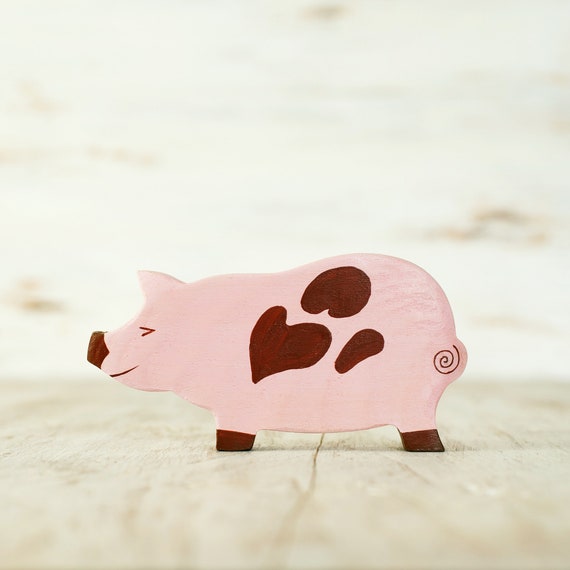 Pig Wooden Toy Farm Animal