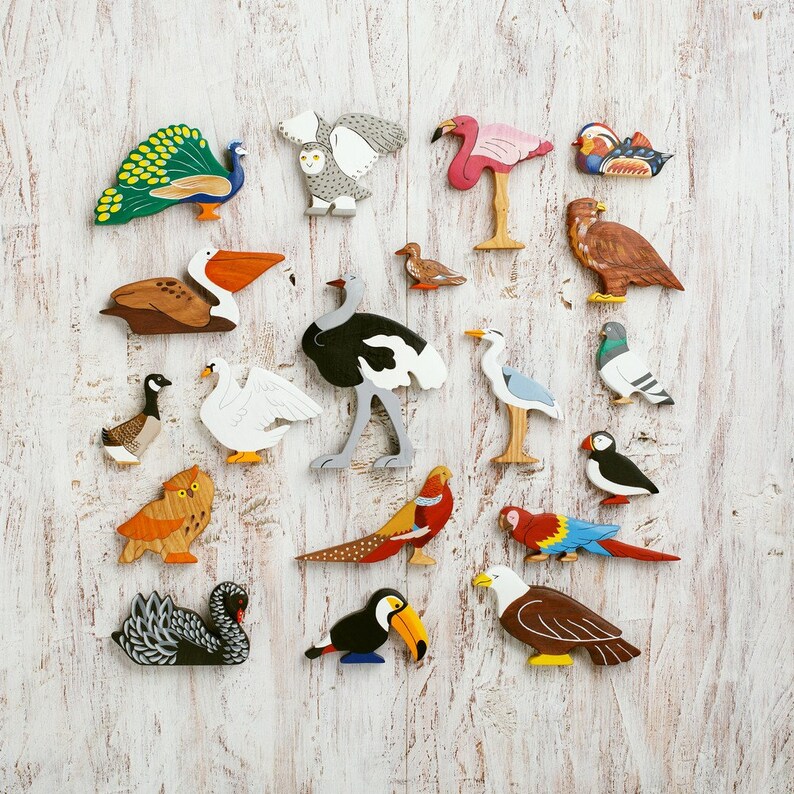 spring bird figurines