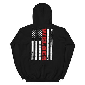 Welder Hoodie / Welder American Flag Hoodie / Welding Hooded Sweat Shirt / Welder Flag Hoodie / American Welder