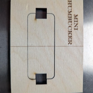 Mini Humbucker Routing Dimensions Mini Humbucker Routing Template. CNC Laser Cut Baltic Birch, Guitar ...