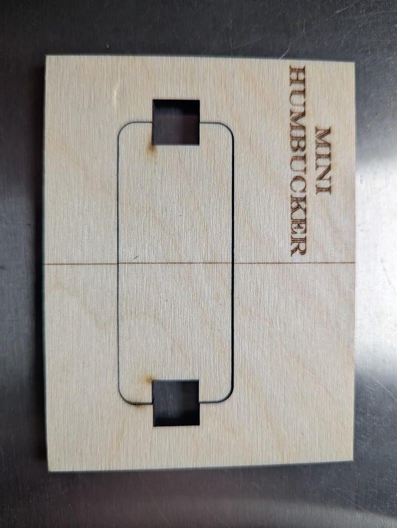 Mini Humbucker Routing Template. CNC Laser Cut Baltic Birch, Guitar ...