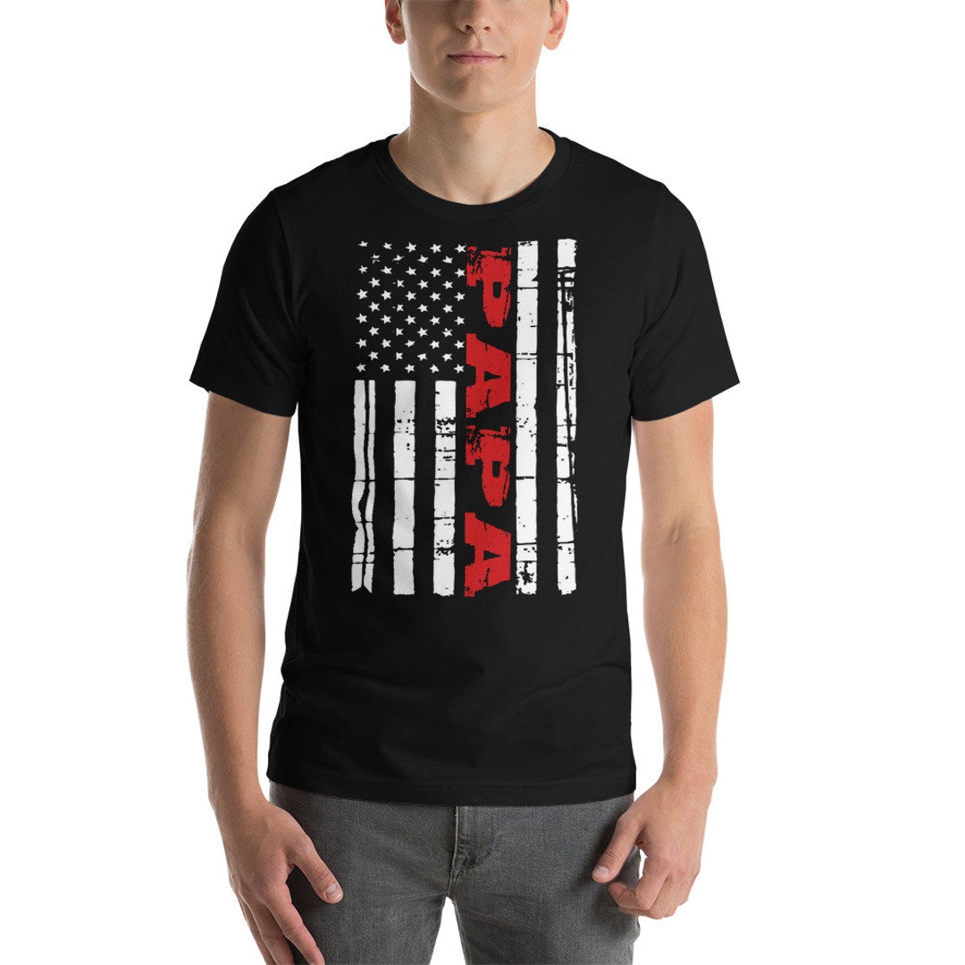 Papa Flag T-shirt / Grandfather Flag Shirt / Grandpa Flag - Etsy