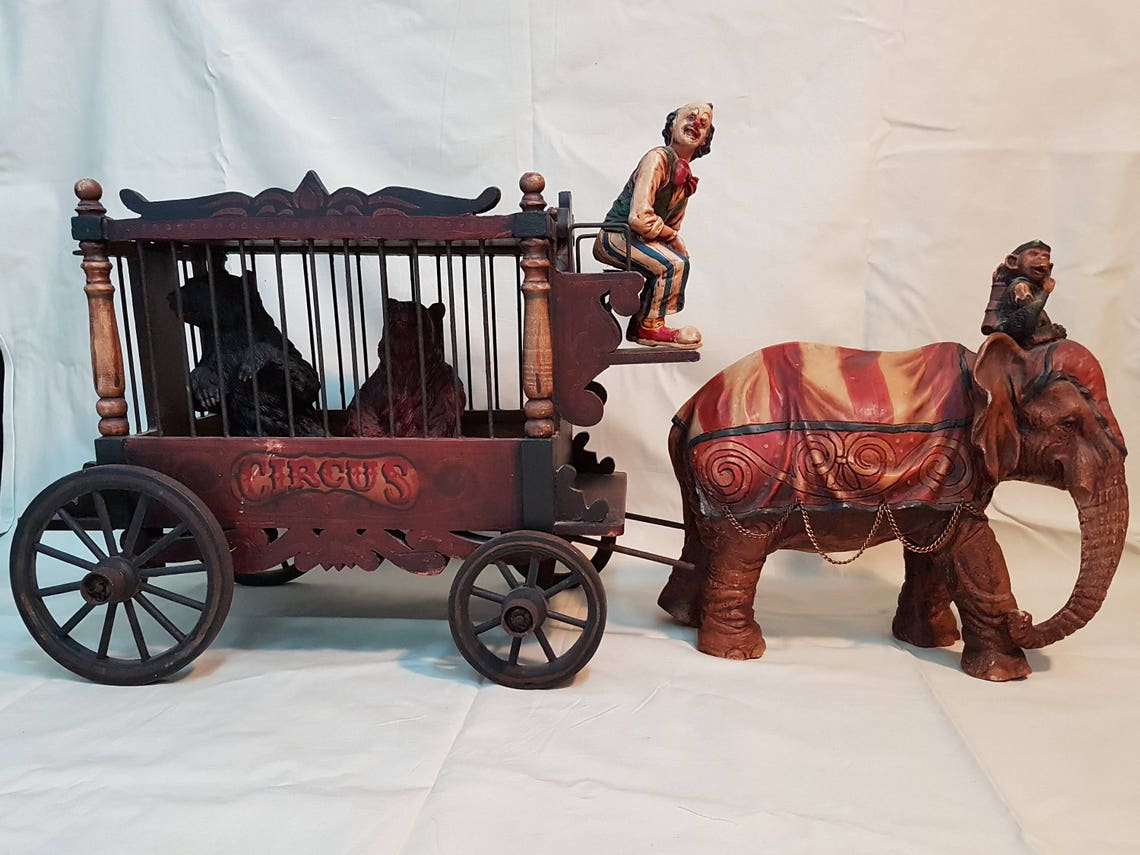 Large Vintage BARNUM & BAILEY Circus Wagon With Elephant | Etsy