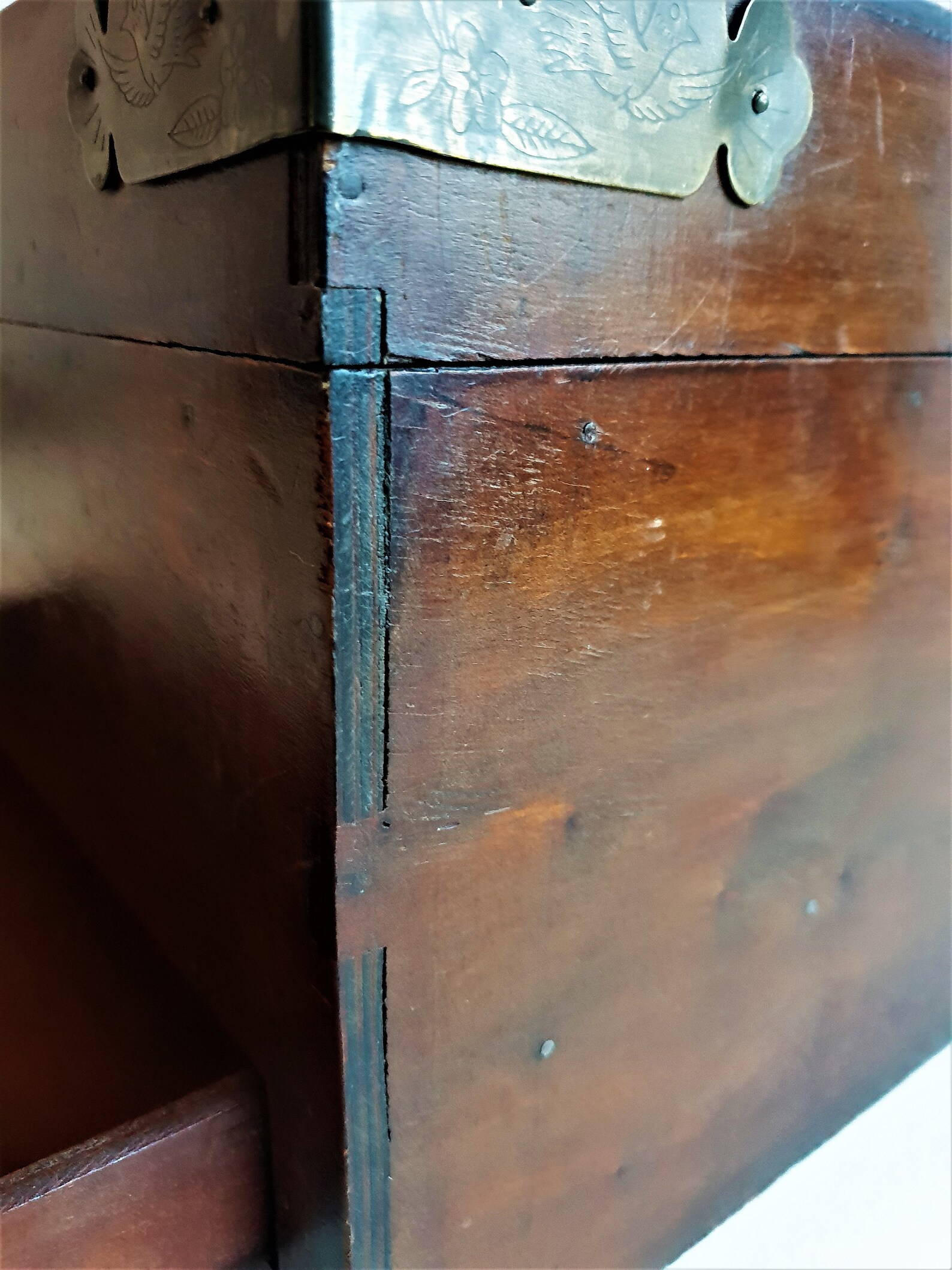 Vintage Memory Chest,wooden Chest, Keepsake Box, Memory Box Baby and