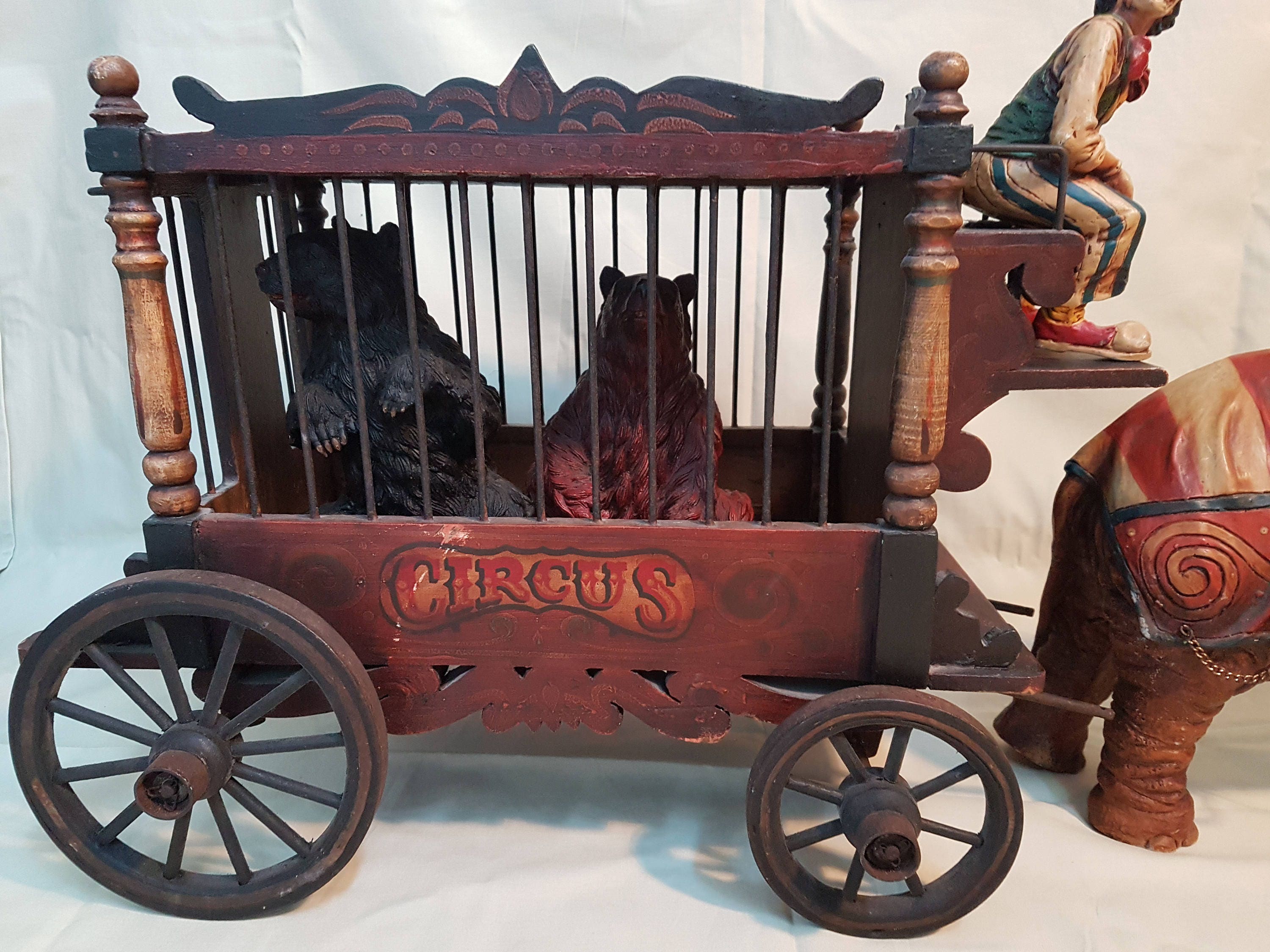 Large Vintage BARNUM & BAILEY Circus Wagon With Elephant Etsy