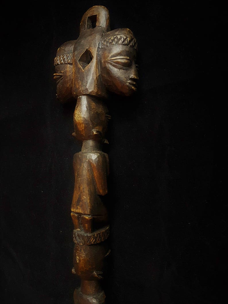 A Yoruba LARGE Spoon Nigeria With a Seated Female Figure Etsy