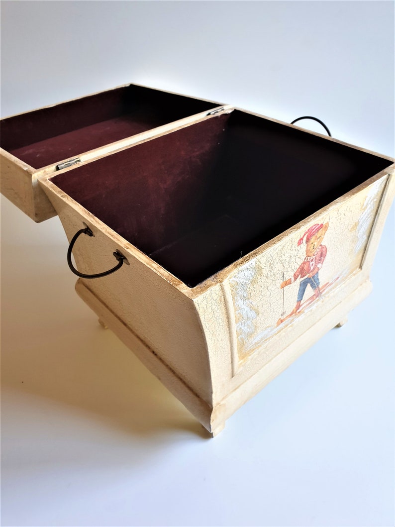 Wooden Storage Box With Lid Wooden Box Newspaper Magazine Etsy